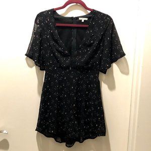 Charlotte Russe v-neck starry romper
